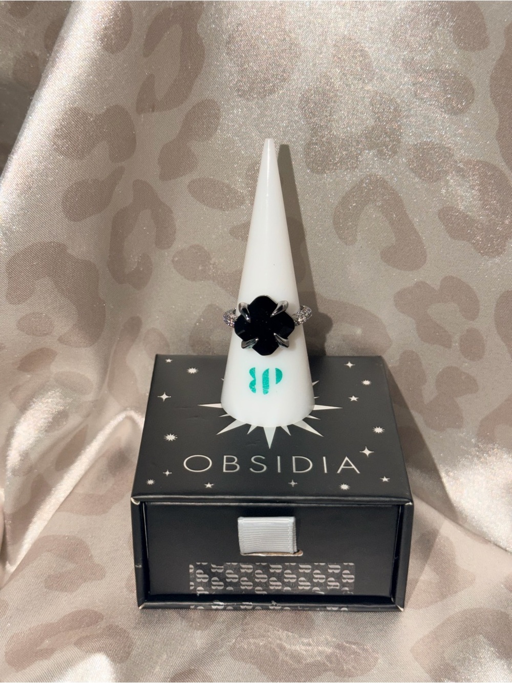 BOMB PARTY | “Sharp Shine Only” Ring - Obsidia (RG36349)